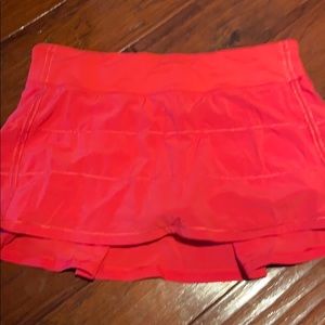 Lululemon rival skirt sz10 fishing/hot pink nwot